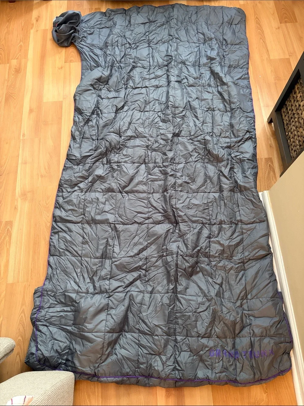 Grand Trunk Adventure throw blanket- Gray - Packable. Travel blanket